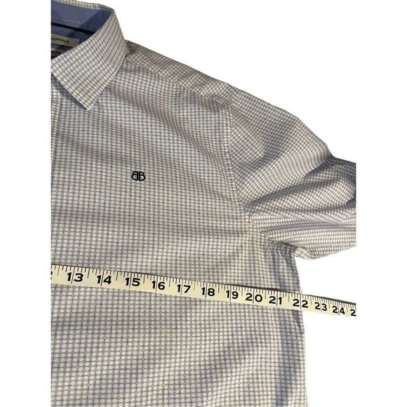 BlackBerry’s white and blue checked slim fit button down shirt - XL - Picture 5 of 9
